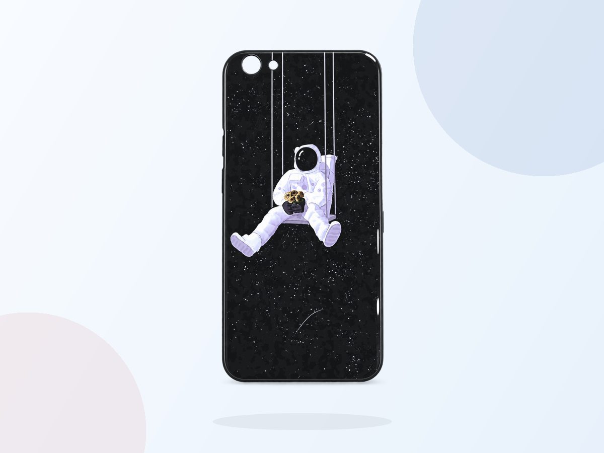 Full view of an astronaut phone case